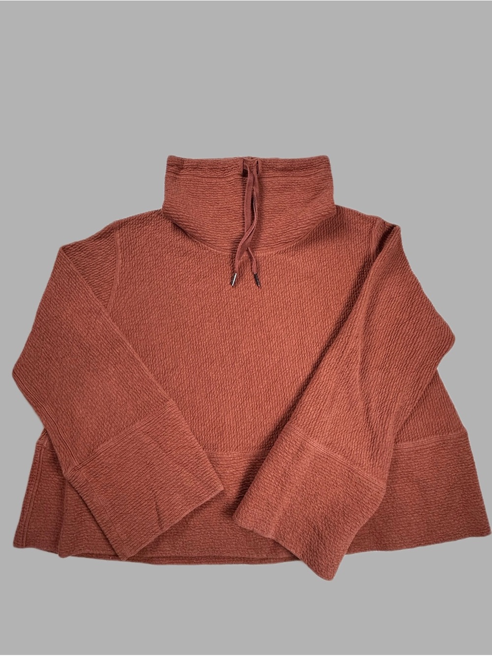 Lululemon Athletica Cowl Neck Sweater Rust Color